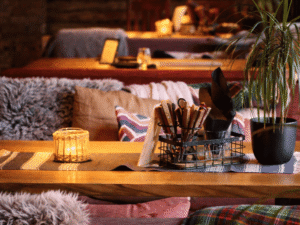 Sarvik restoran küünal laual